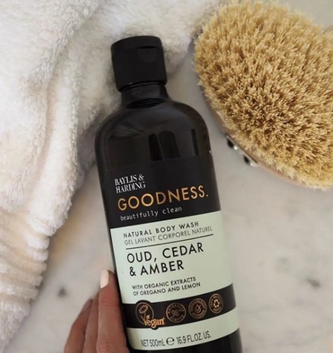 Baylis & Harding Goodness Body Wash Oud, Cedar & Amber 500ml