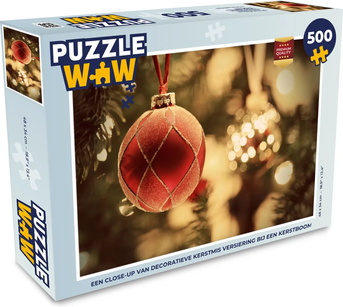 PuzzleWow Kerstpuzzel 500 Stuks