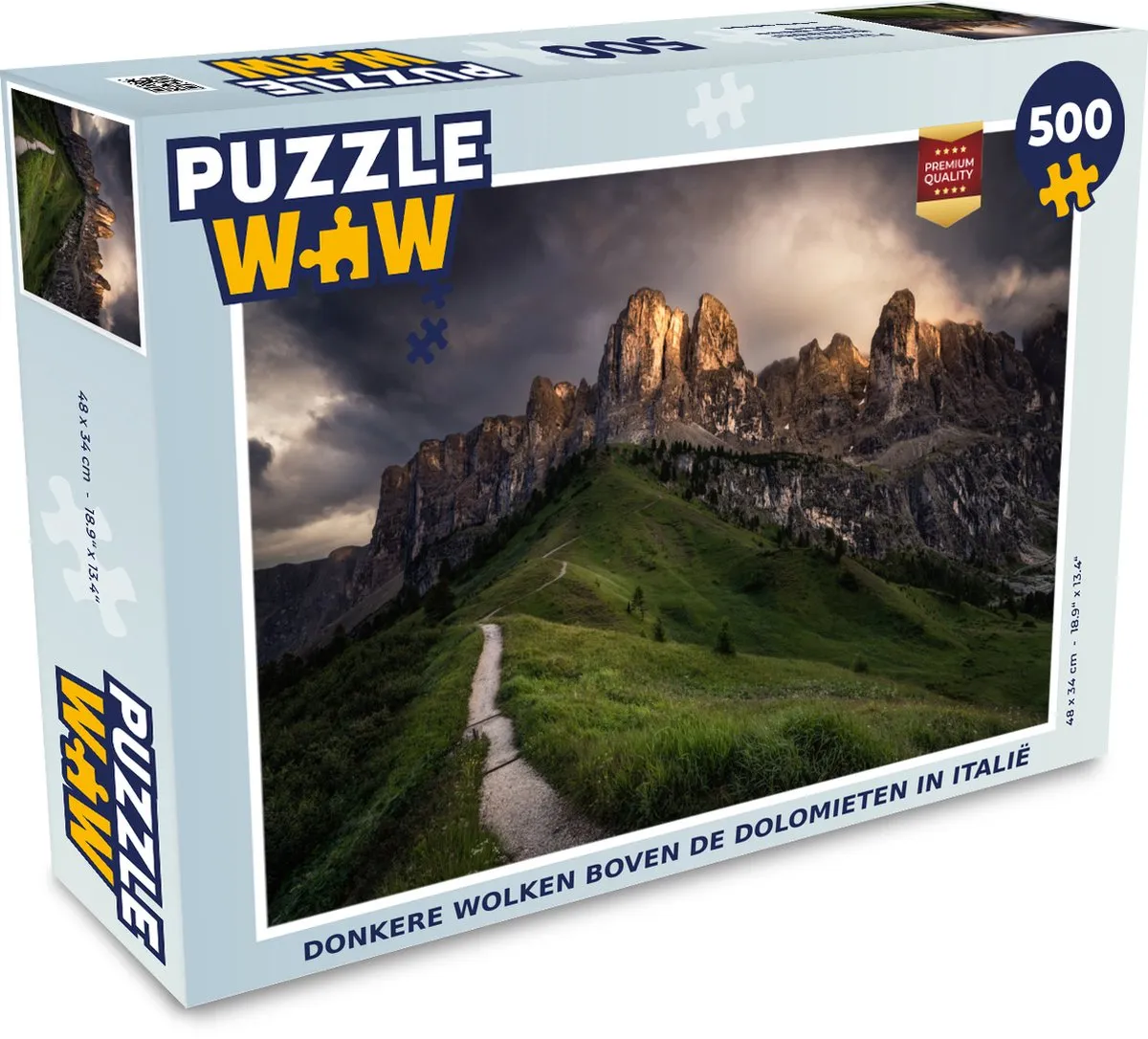 PuzzleWow Donkere Wolken Dolomieten Legpuzzel 500 Stuks