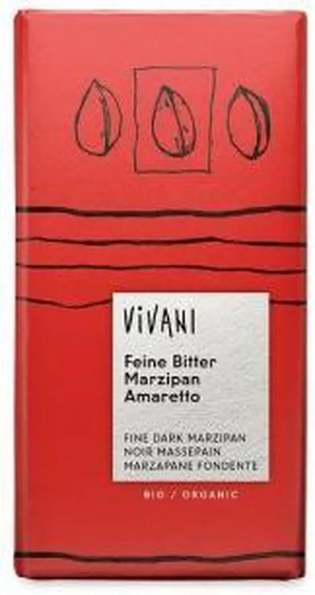 Vivani Chocoladereep Puur Marsepein 100g - afbeelding 5 van 5