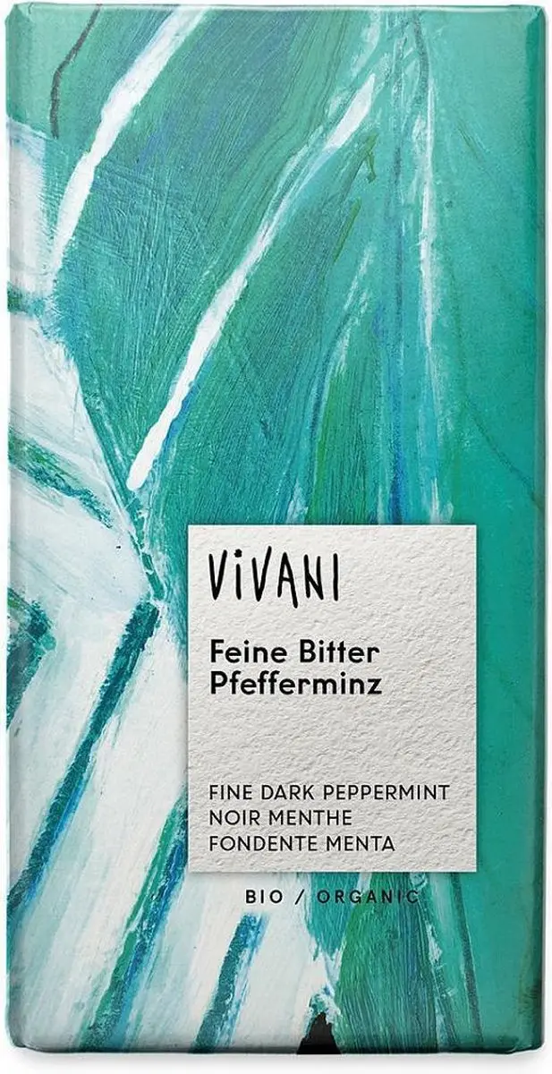 Vivani Chocoladereep Puur Pepermunt 100g - afbeelding 4 van 6