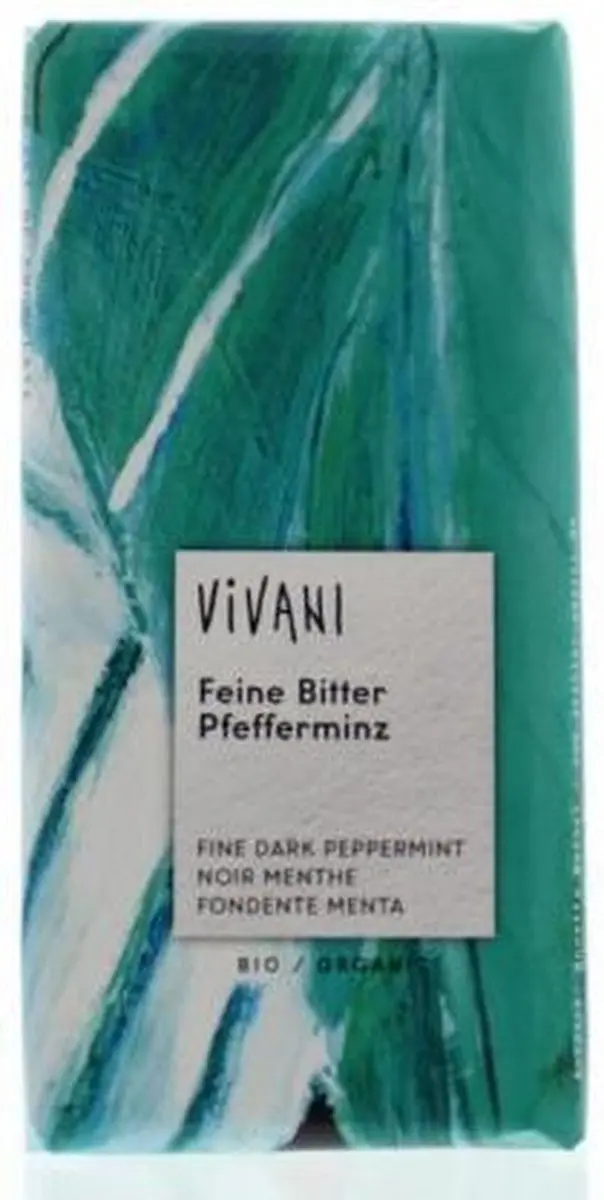 Vivani Chocoladereep Puur Pepermunt 100g - afbeelding 5 van 6