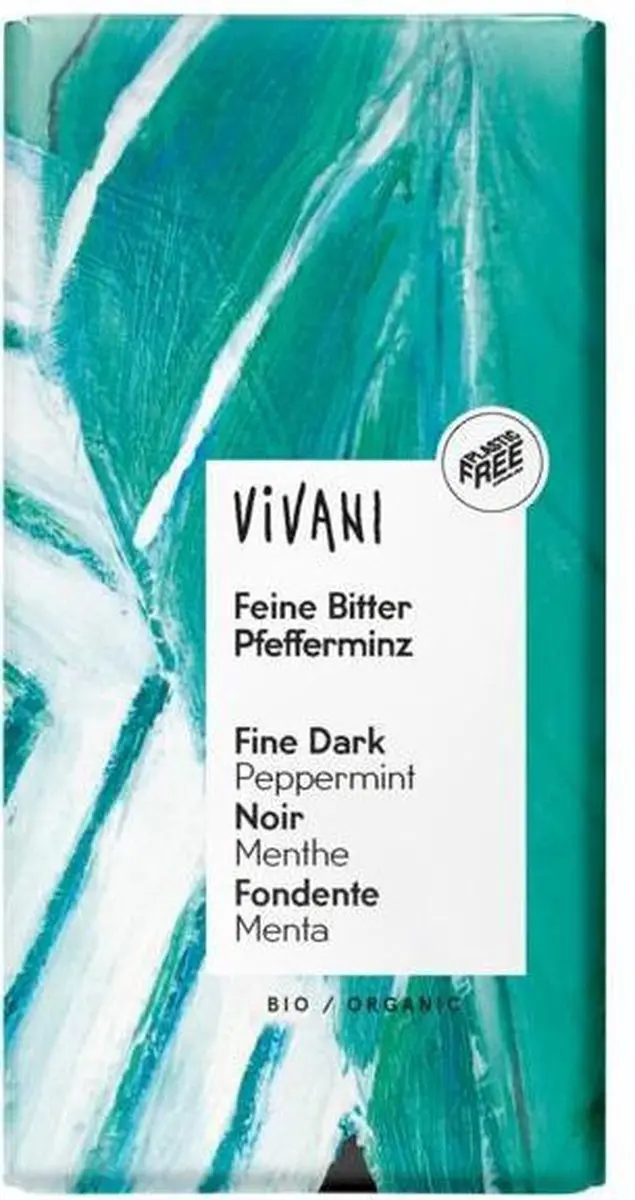 Vivani Chocoladereep Puur Pepermunt 100g - afbeelding 3 van 6