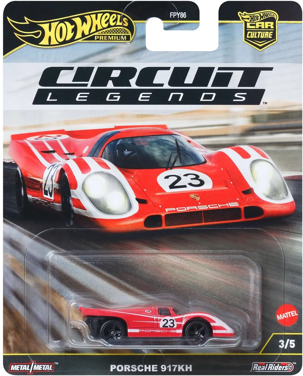 Hot Wheels Circuit Legends Porsche 917K 1:64 - Rood - JBK63