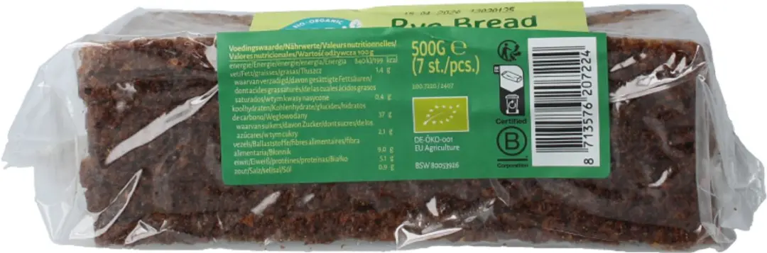 Terrasana Roggebrood Met Spelt 500g