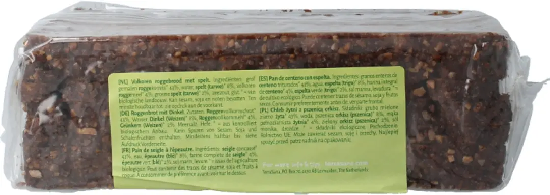 Terrasana Roggebrood Met Spelt 500g