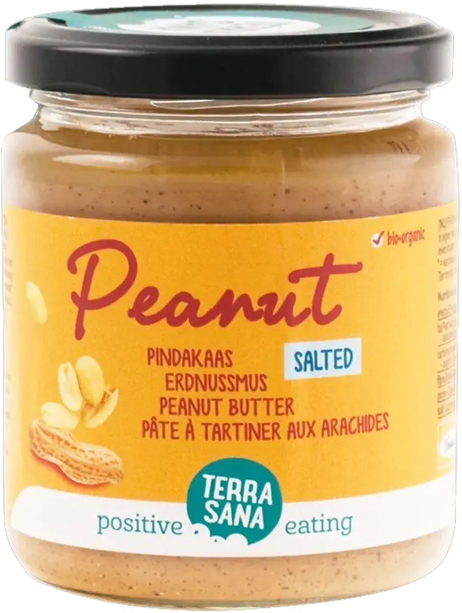 Terrasana Bio Pindakaas Fijn Himalayazout 250g