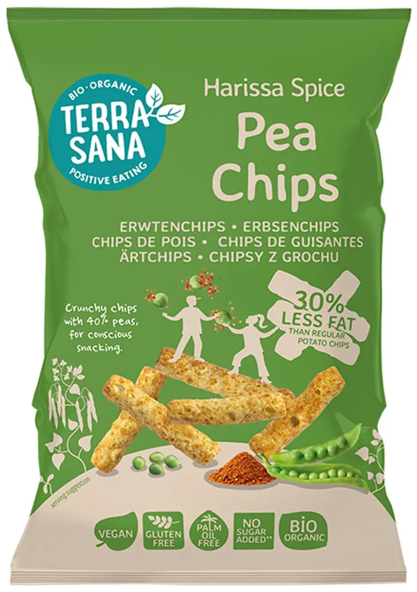 Terrasana Harissa Spice Pea Chips 75g