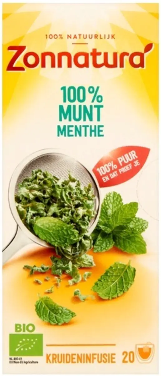 Zonnatura Bio Munt Thee 20 Stuks