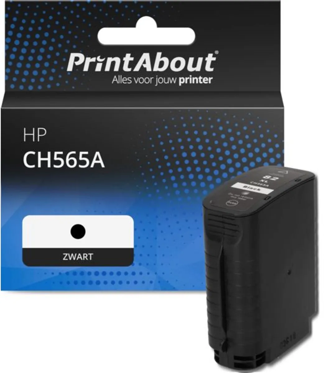 PrintAbout CH565A Inktcartridge - 69ml - Zwart
