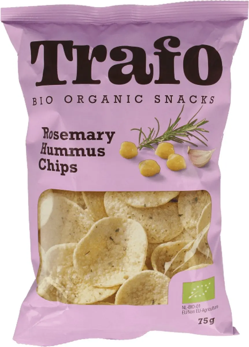 Trafo Hummus Chips Rozemarijn 75g