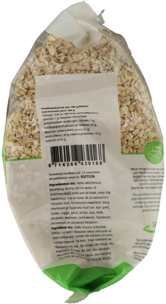 De Halm Havermout 500g