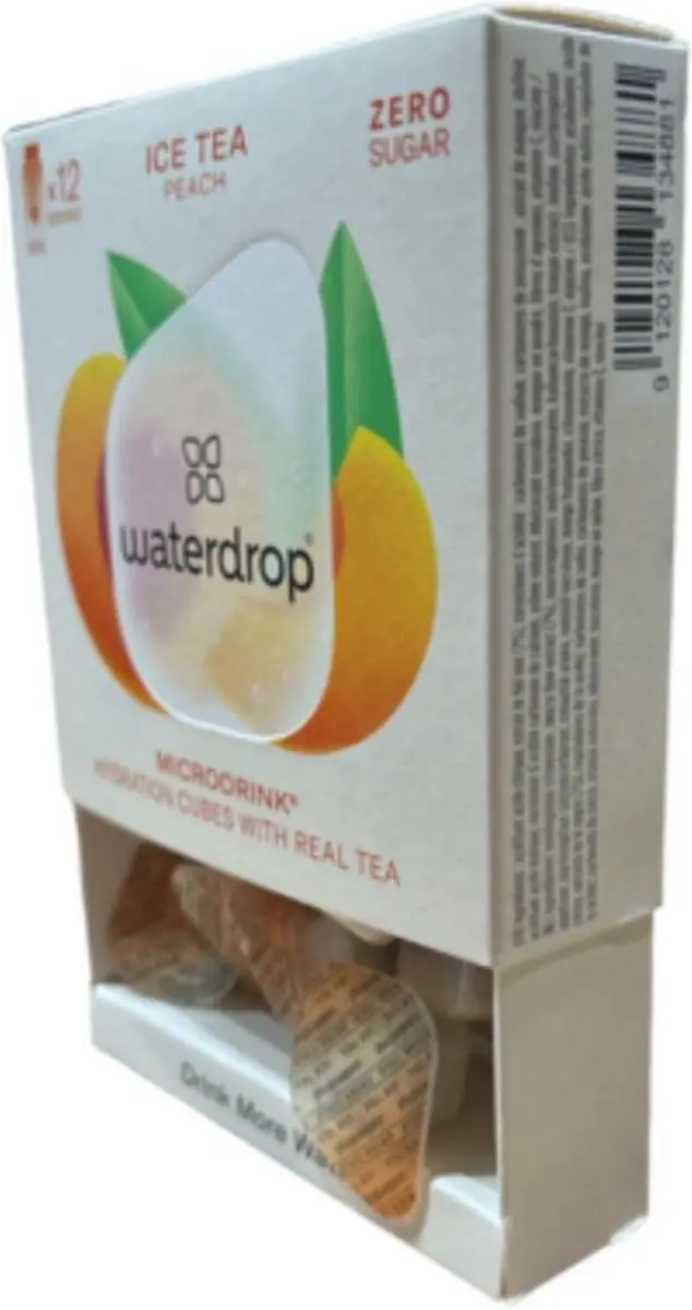 Waterdrop Microdrink Ice Tea Peach Hydratatieblokjes - 12x120ml
