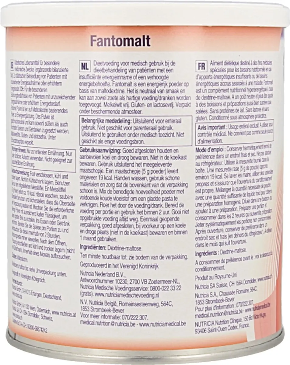 Nutricia Fantomalt Instant 400g