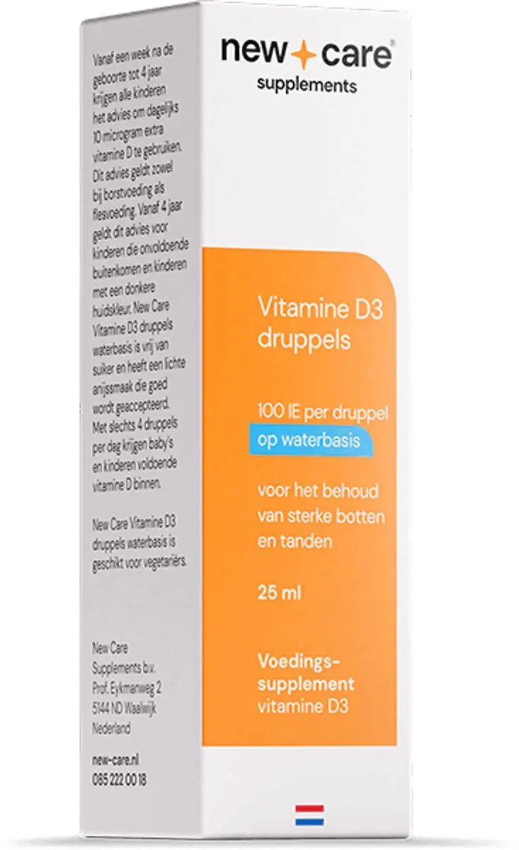 New Care Vitamine D3 Druppels Kind 25ml