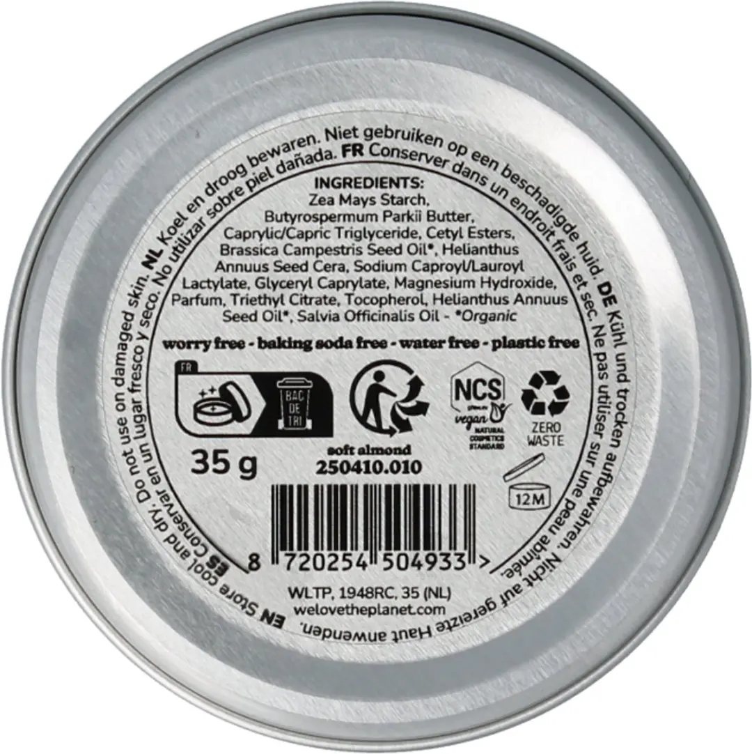 We Love Deodorant Balm Soft Almond Sensitive 35g