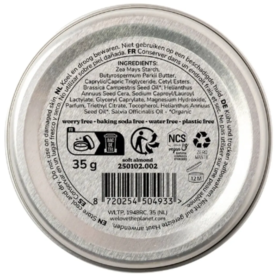 We Love Deodorant Balm Soft Almond Sensitive 35g