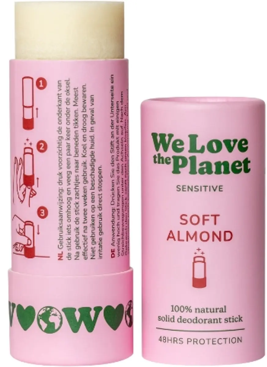 We Love Deodorant stick soft almond vegan 40 Gram
