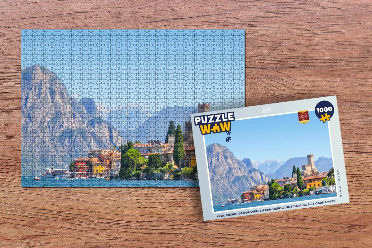 PuzzleWow Gardameer Legpuzzel 1000 Stuks - Multicolor