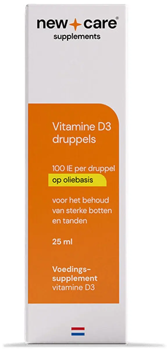New Care Vitamine D3 Druppels 25ml - Oliebasis