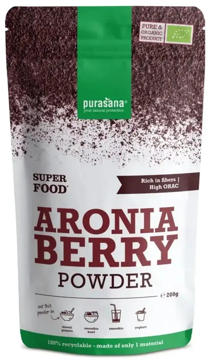 Purasana Aronia Berry Poeder Biologisch 200g