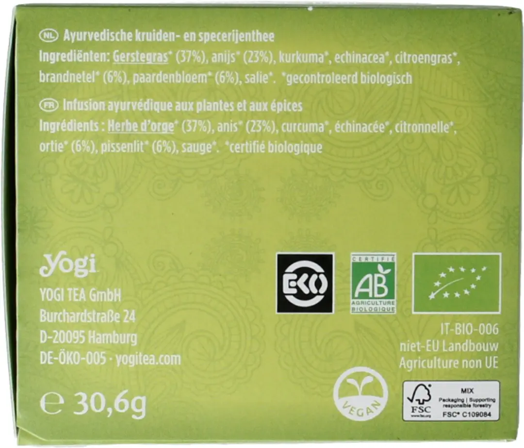 Yogi Tea Belly Comfort Bio - 17 Zakjes
