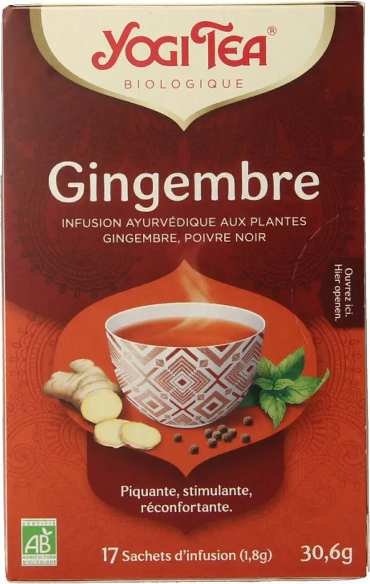 Yogi Tea Ginger Bio Kruidenthee 17 Zakjes