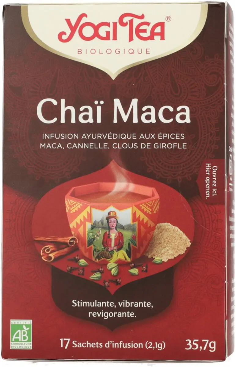 Yogi Tea Maca Chai Bio Kruidenthee - 17 Zakjes 12g