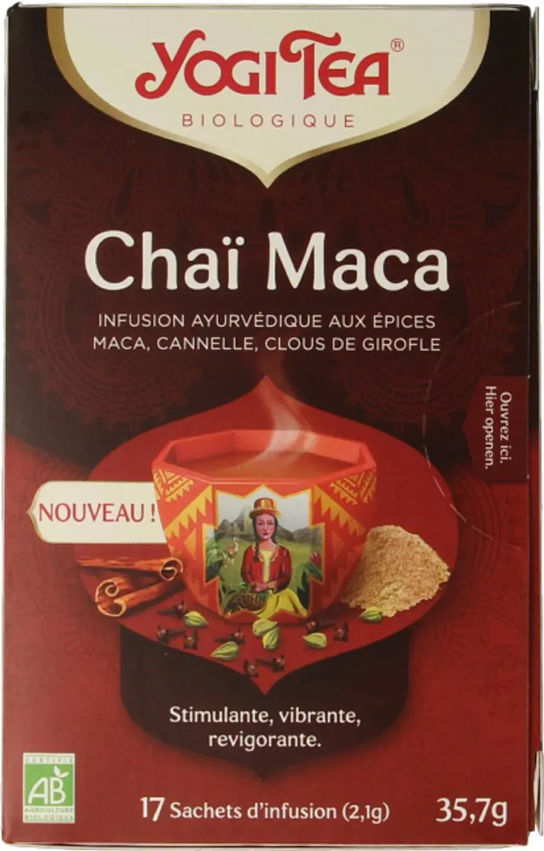 Yogi Tea Maca Chai Bio Kruidenthee - 17 Zakjes 12g