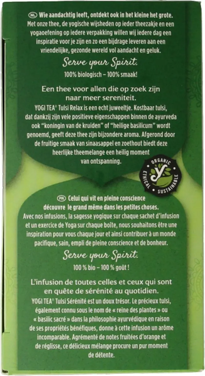 Yogi Tea Tulsi Relax Bio Kruidenthee - 17 Zakjes