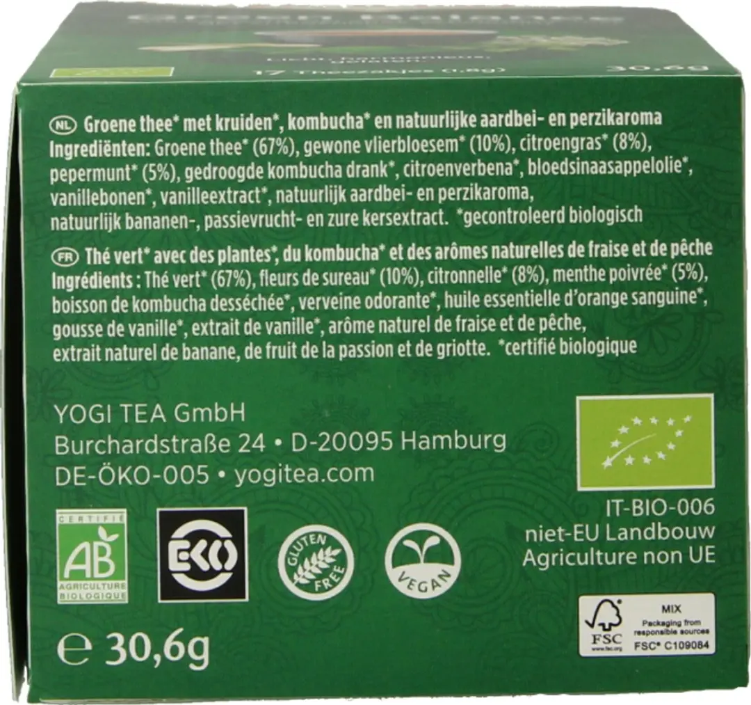 Yogi Tea Biologische Green Balance - 17g