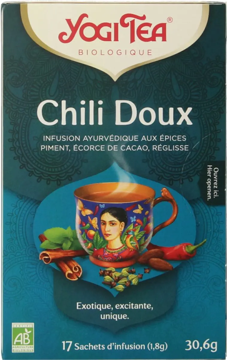 Yogi Tea Sweet Chili Bio Kruidenthee - 17 Zakjes