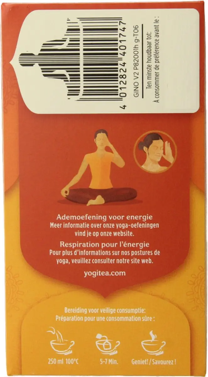 Yogi Tea Ginger Orange Bio Kruidenthee 17g - Gember/Sinaasappel/Vanille