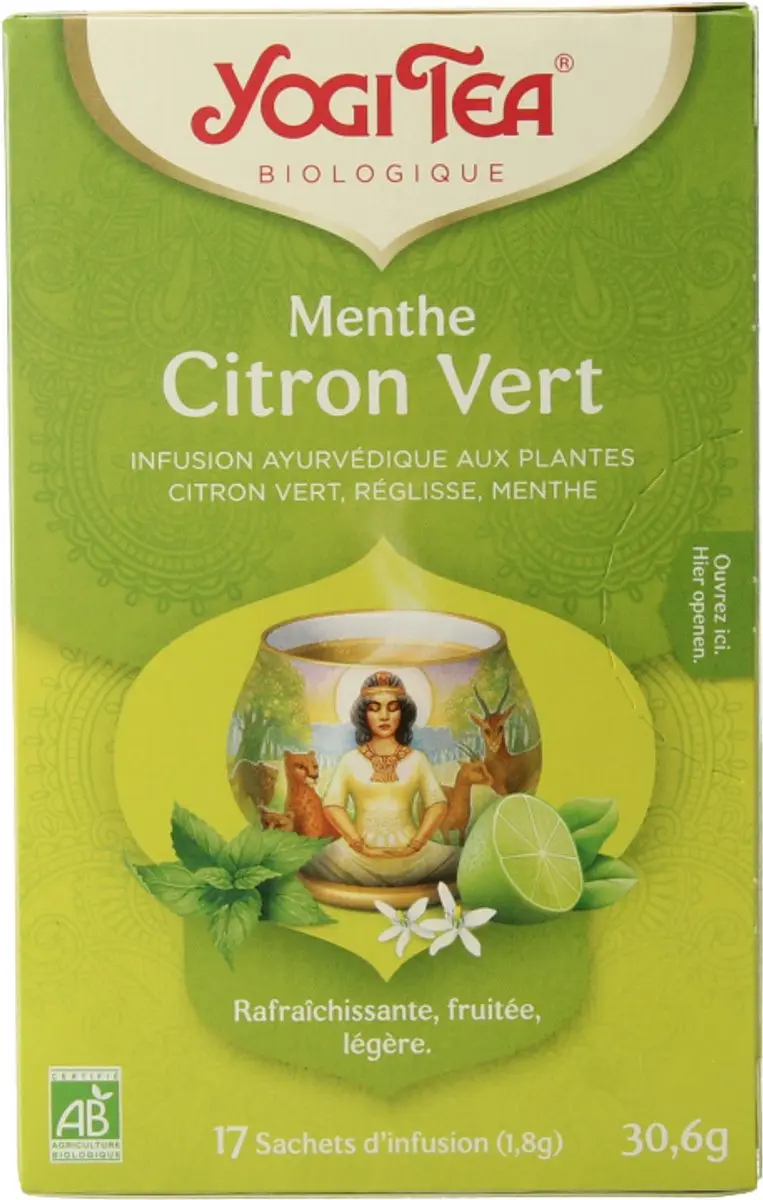 Yogi Tea Lime Mint Bio Kruidenthee 17 Stuks