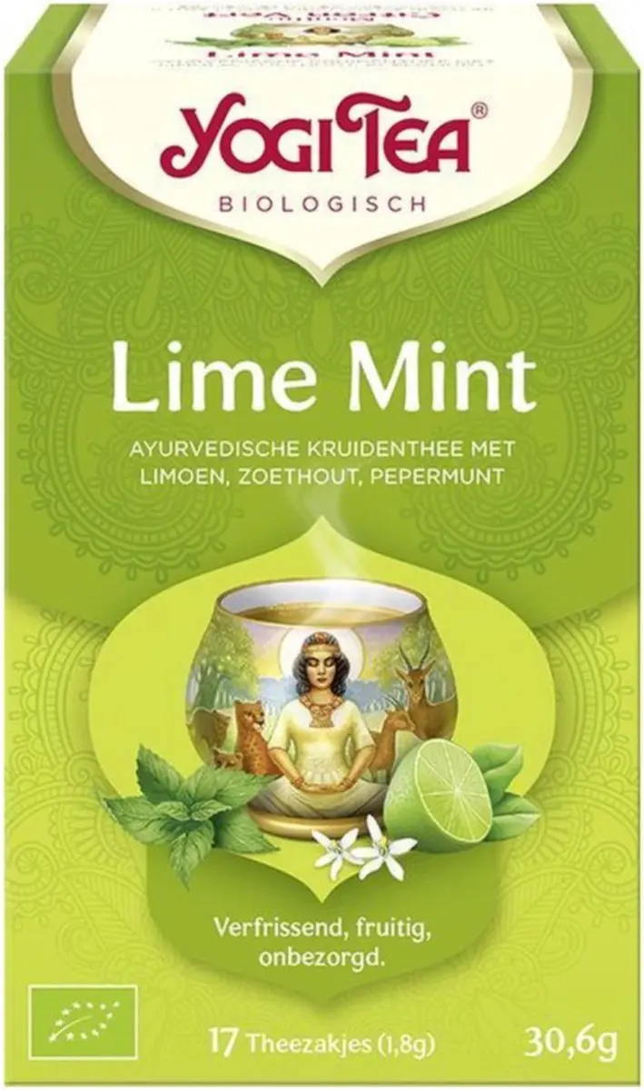 Yogi Tea Lime Mint Bio Kruidenthee 17 Stuks