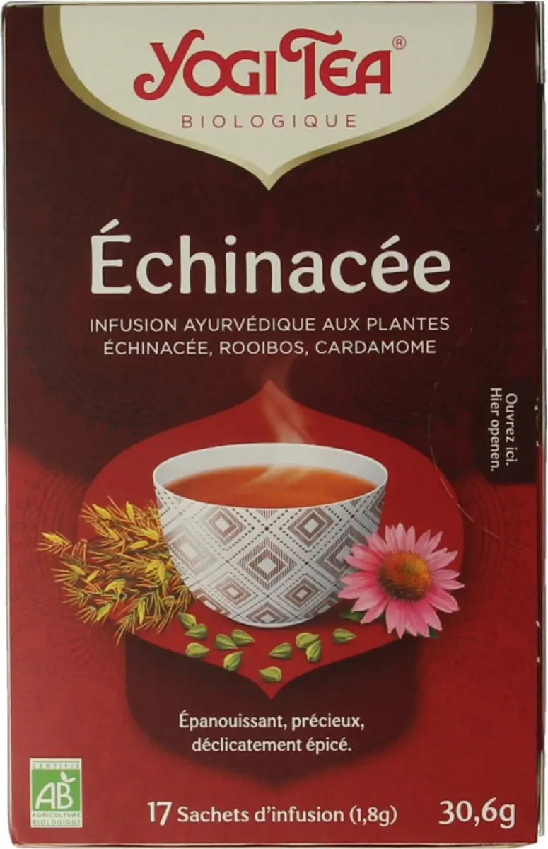 Yogi Tea Echinacea Bio Kruidenthee - 17 Zakjes