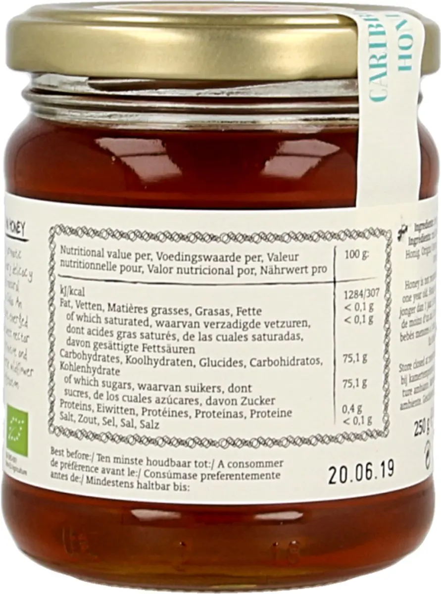 Royal Green Caribbean Honey Bio 250ml