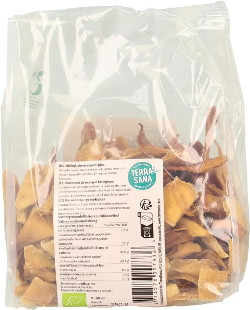 Terrasana Mangoreepjes 250g