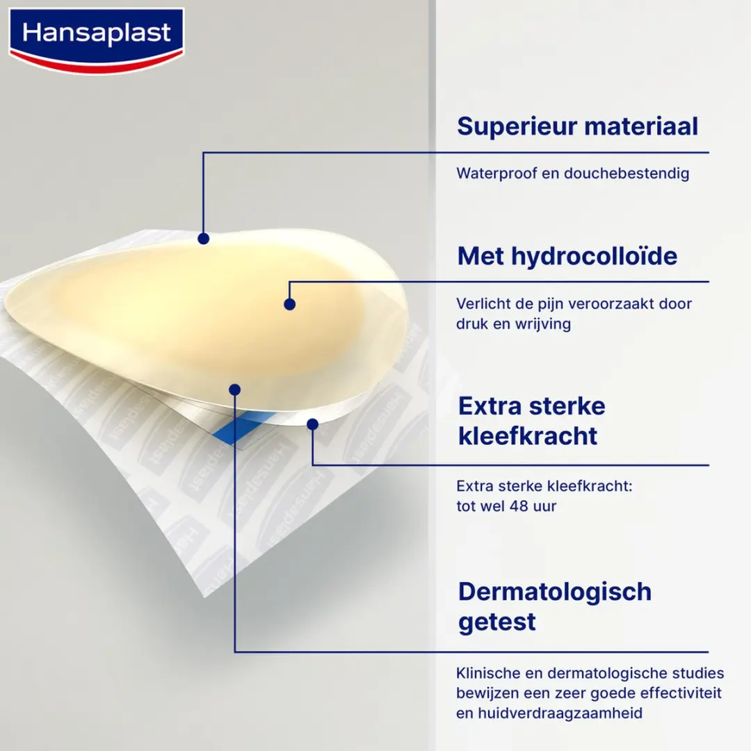 Hansaplast Blarenpleister Groot - 5 Stuks - afbeelding 2 van 6