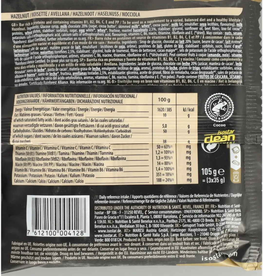 Isostar High Protein 25 Hazelnoot 3-Pack - 105g