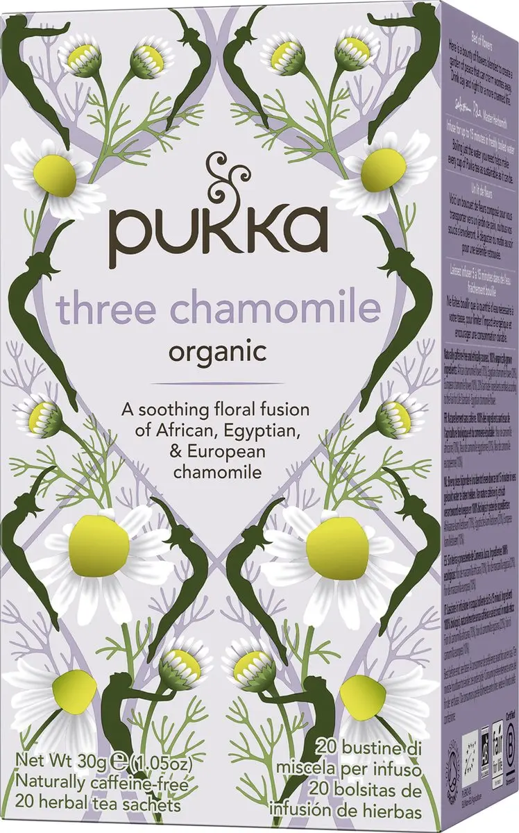 Pukka Three Chamomile Thee - 20 Zakjes 40g