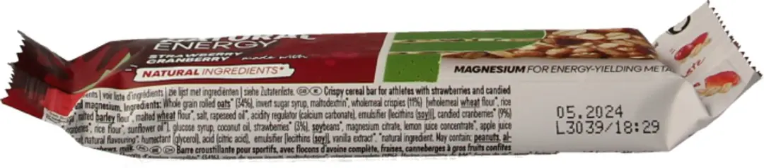 PowerBar Natural Energy Reep - 40g Aardbei & Cranberry - afbeelding 5 van 6