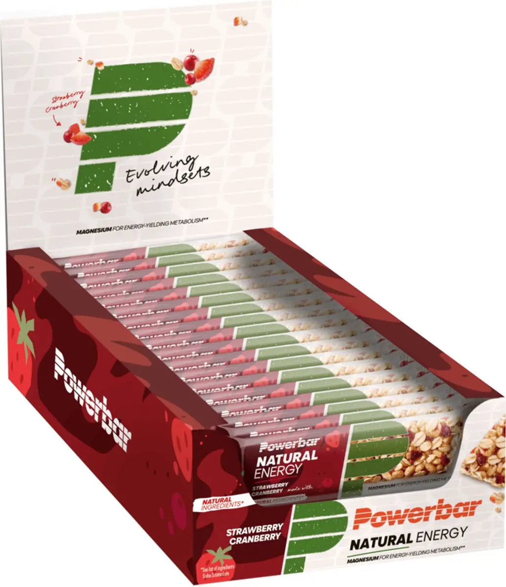 PowerBar Natural Energy Reep - 40g Aardbei & Cranberry - afbeelding 2 van 6