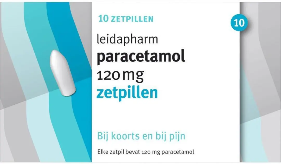 Leidapharm Paracetamol 120mg Zetpillen - 10 Stuks - afbeelding 3 van 4
