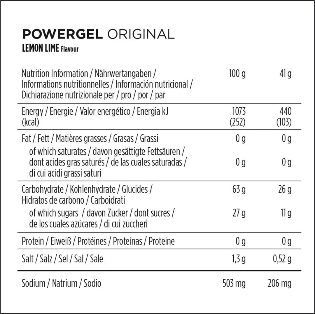 PowerBar PowerGel Original Lemon-Lime 41g - afbeelding 2 van 4