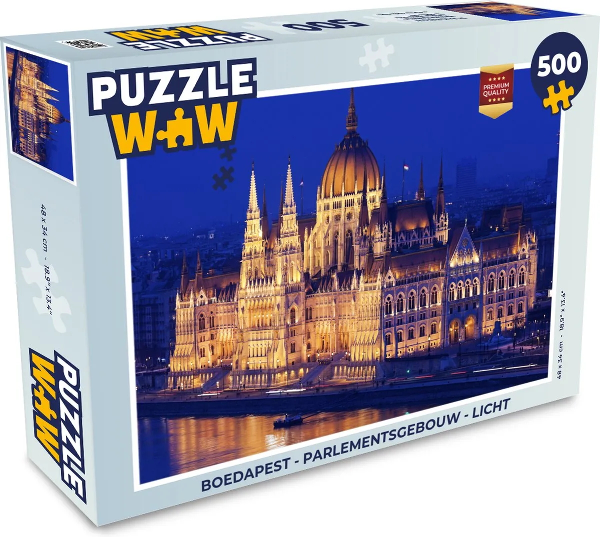 PuzzleWow Boedapest Parlementsgebouw Legpuzzel 500 Stuks