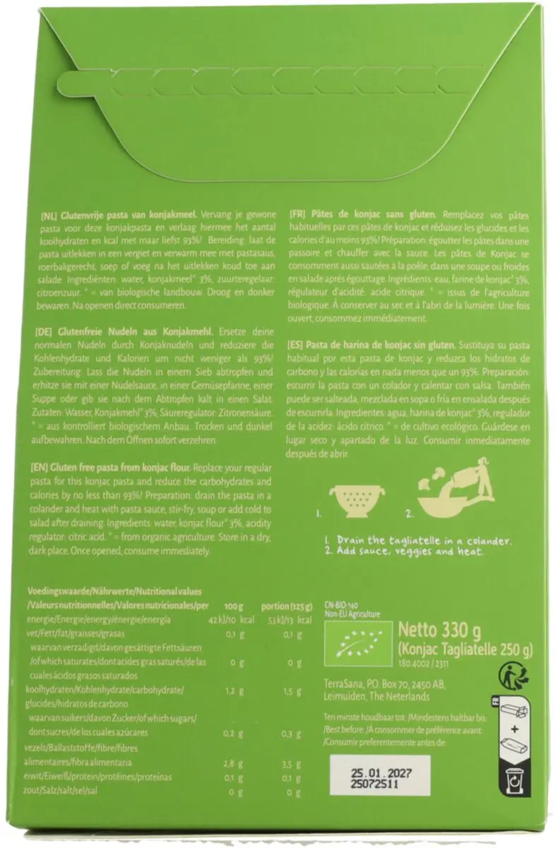 Terrasana Tagliatelle Konjac 250g