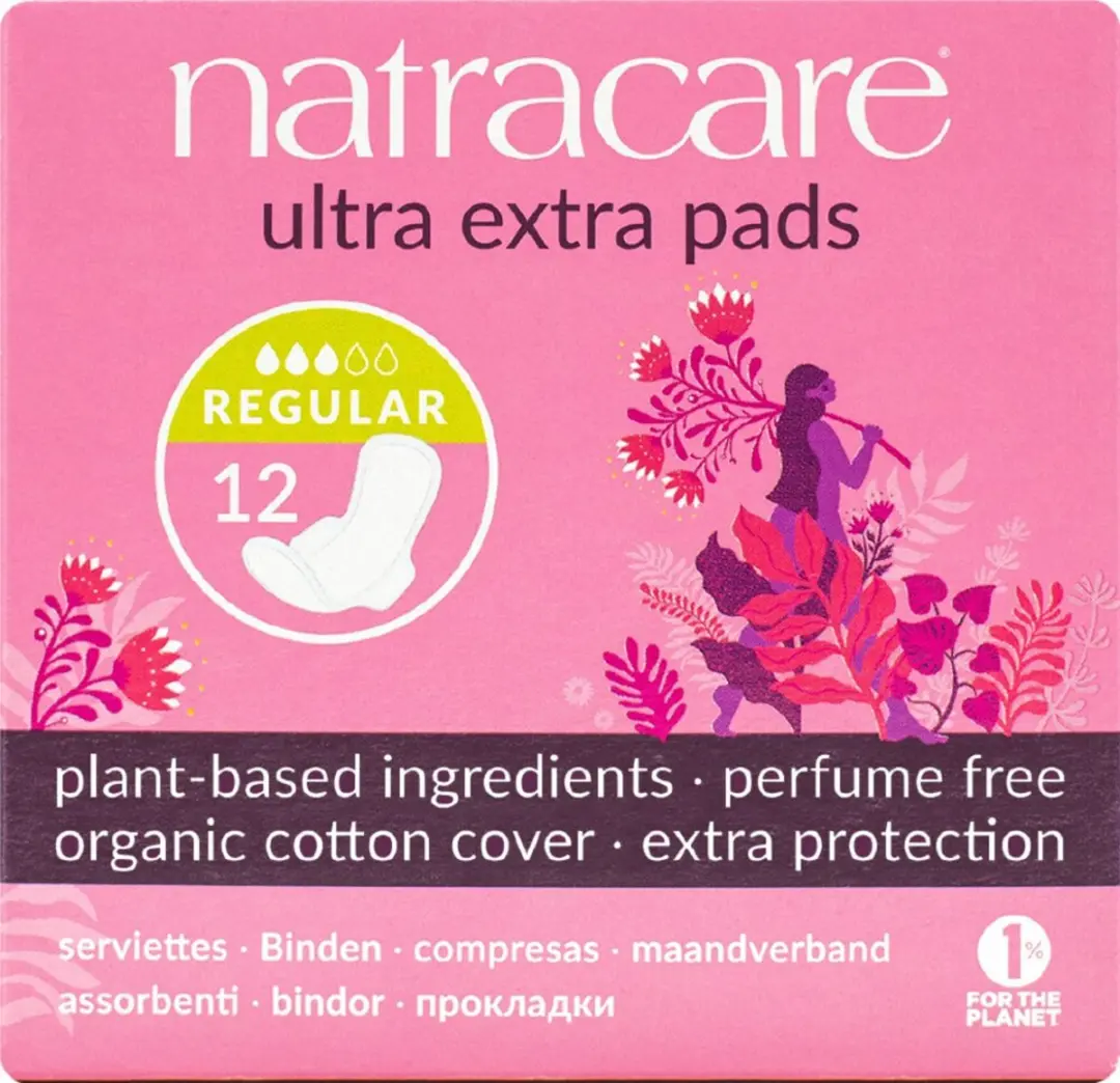 Natracare Maandverband Ultra Extra Normaal - 12 Stuks - afbeelding 3 van 6