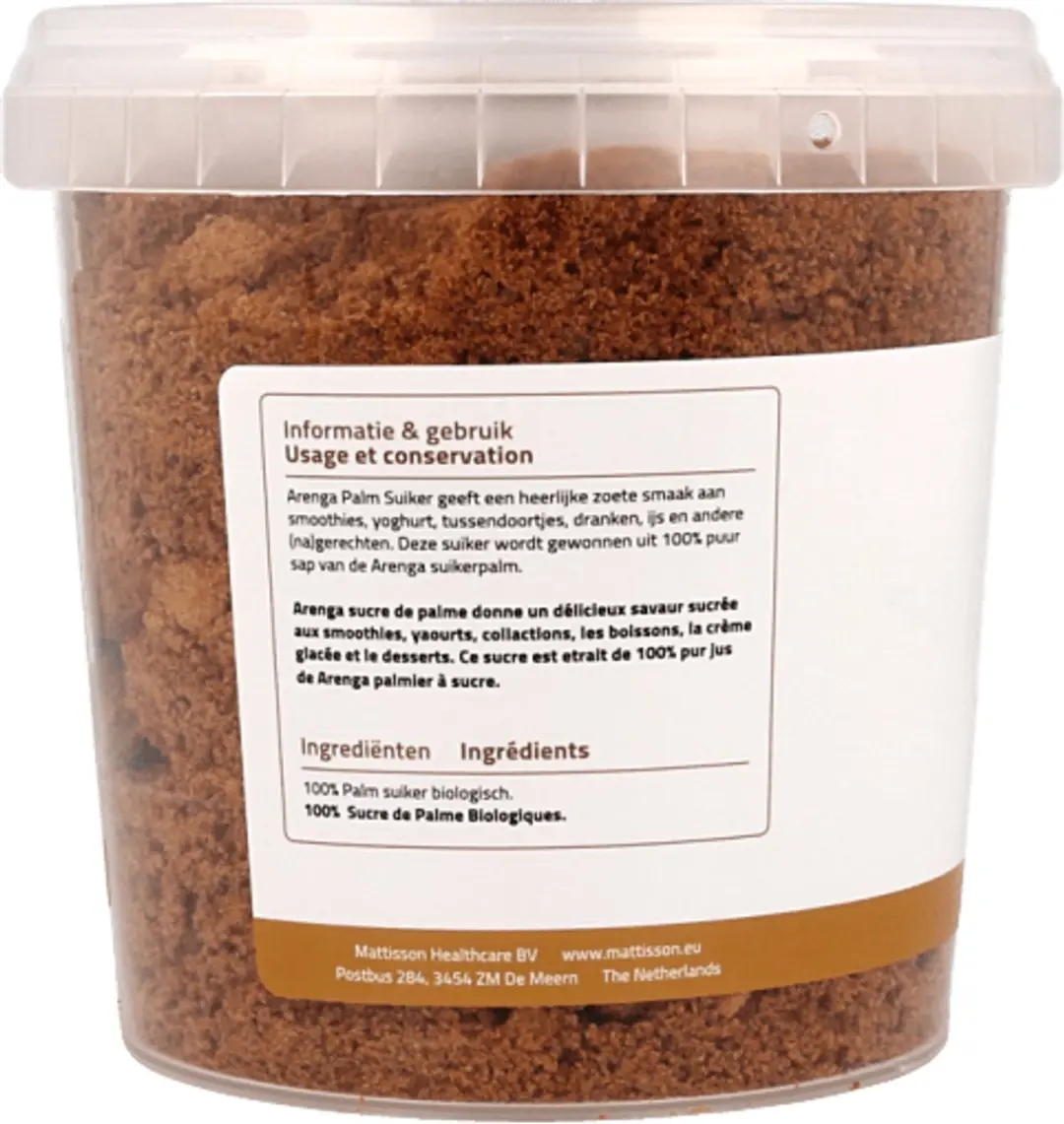 Mattisson HealthStyle Biologische Arenga Palm Suiker 450g