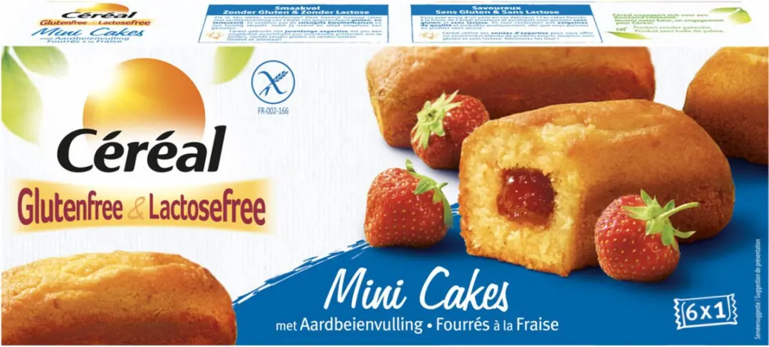 Cereal GLV Cake Aardbei 210g - afbeelding 5 van 6